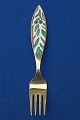 Michelsen Christmas fork 1970 of Danish gilt 
sterling silver