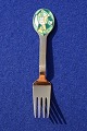 Michelsen Christmas fork 1980 of Danish gilt sterling silver