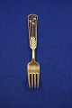 Michelsen Christmas fork 1937 of Danish gilt silver