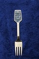 Michelsen Christmas fork 1973 of Danish gilt sterling silver