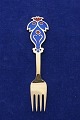 Michelsen Christmas fork 1974 of Danish gilt 
sterling silver