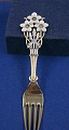 Michelsen Christmas fork 1929 of Danish gilt sterling silver