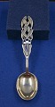 Michelsen Christmas  spoon 1941 of Danish gilt 
silver