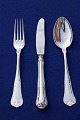 Herregaard Danish silver cutlery, settings dinner cutlery of 3 pieces