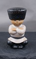 Lisa Larson Swedish glazed ceramics, the figurine 
Cossack in the series children of the world