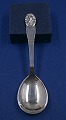 Danish silver flatware, serving spoon 18.5cm from 
year 1936 in lightly hammered silver