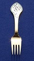 Michelsen Christmas fork 1997 of Danish gilt 
sterling silver