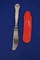 Rita Danish solid silver flatware, bag knife 
12.5cm with red case