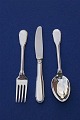Paris Danish silver flatware, settings luncheon 
cutlery of 3 pieces