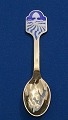 Michelsen Christmas spoon 1986 of Danish gilt 
sterling silver