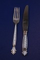 Acanthus Georg Jensen Danish silver flatware, settings dinner cutlery of 2 pieces