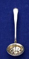 Old Danish solid silver flatware, sprinkle spoon with gilt bowl from year 1855