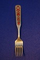 Michelsen Christmas fork 1957 of Danish gilt sterling silver