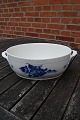 Blue Flower Plain China. Oval bowl with handles