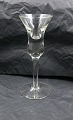 Bell glasses (Klokkeglas) by Holmegaard glasworks, 

Denmark.
Schnapps glasses, clear 14.5cm & 14.8cm