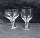 Amager glassware by Kastrup Glas-Works, Denmark. 
Liqueur-bowls and port wine glasses