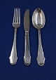 Christiansborg Danish silver flatware, settings 
dinner cutlery of 3 pieces