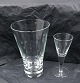 Clausholm Danish glassware. Set beer and shot 
glass