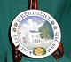 Aluminia faience Denmark, regimental plate for 1st Regiment