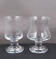 Skibsglas fra Holmegård. Cognac glas og portvinsglas