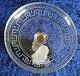 Business card bowl with frozen glass figure H 13 cm