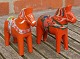 Rote Dalapferde von Schweden H 10cm