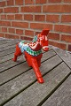 Red Dala horse in trot. One of the more rare dala horses from Sweden. 15 x 20cm