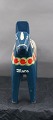 Blue Dala horse 21cm from Sweden with "Mora"