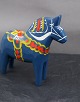 Blue Dala horse from Sweden H 13cms